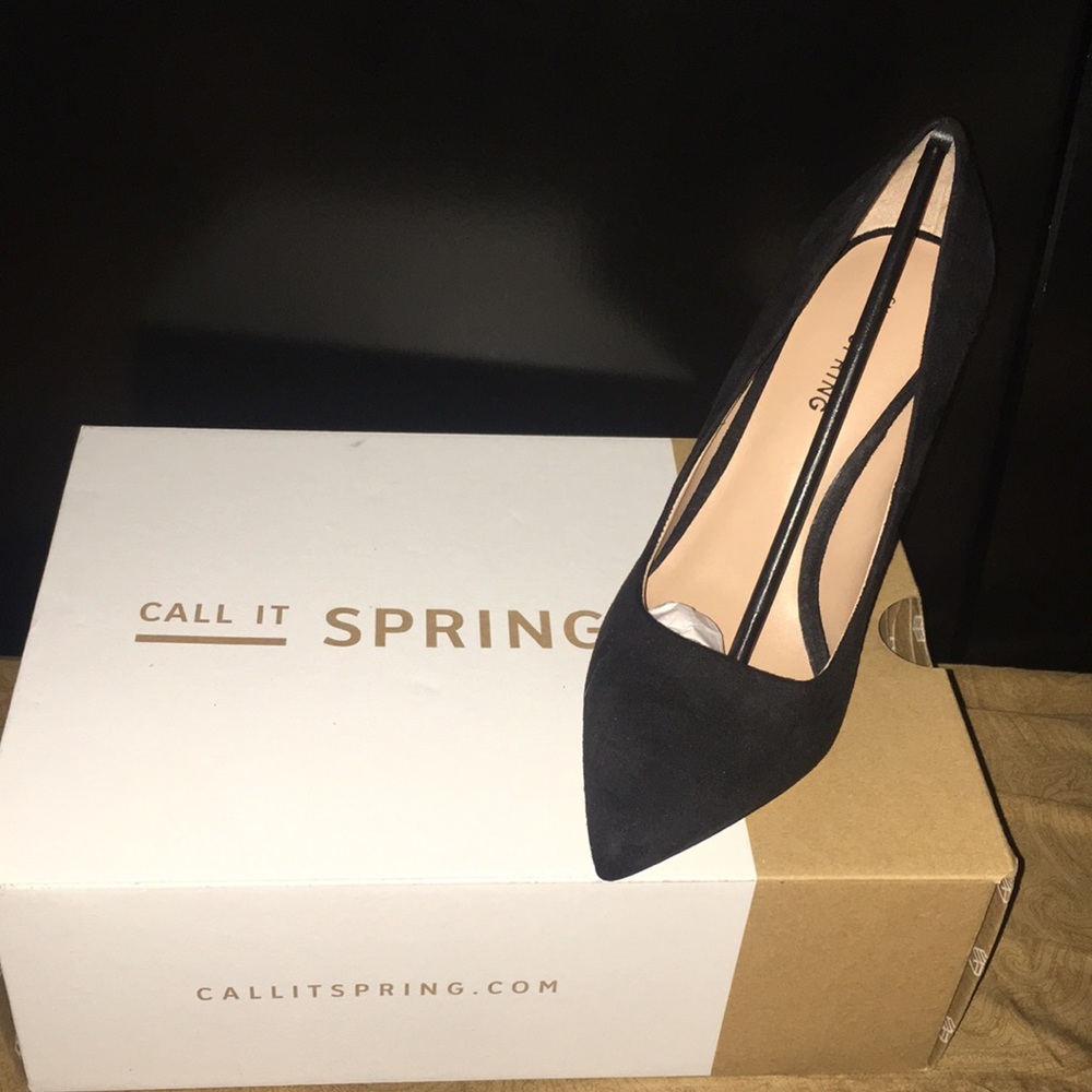 New Call It Spring Black Heels